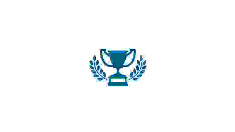 Winners Cup Trophy Blue Icon
